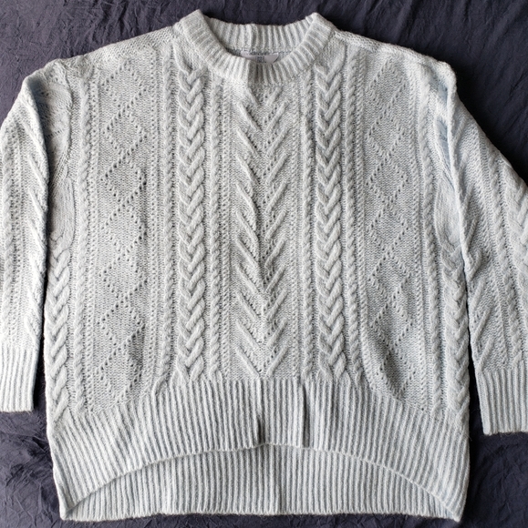 Light blue, alpaca blend sweater - Picture 4 of 8